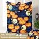 thumbnail image 2 of SEIKANO-Manta con estampado de Halloween para el hogar, manta gruesa de franela de lana de dibujos animados, Anime, siesta, aire acondicionado, cuadrada, decorativa, 2 of 4