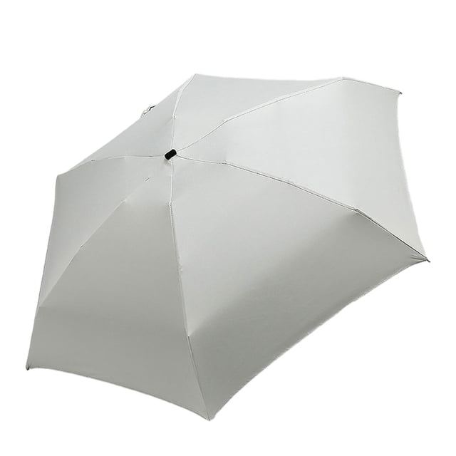 Youkk Small In Size Big In Performance Go-To Mini Umbrella Thoughtful Slim Pocket Flat Umbrella White