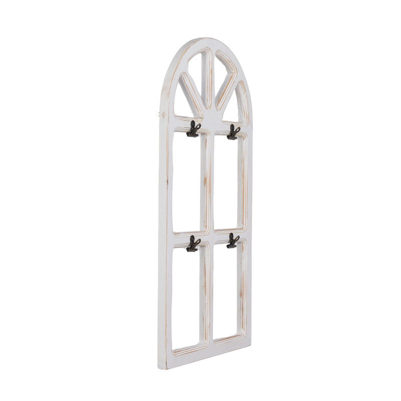 Liora Arch Farmhouse Window Pane Metal Wall Art Set