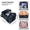 thumbnail image 3 of Wolf Large Capacity Double Layered Insulated Lunch Bag, 2 Compartment Refrigerated Meal Bag for Hand Carry, 7.1x11.4x16.1 Inches, 3 of 6