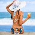 thumbnail image 5 of Corgi Dog Swimsuit Women Bikini Set with Detachable Sponge and Adjustable Strap, Swimwear 2-Pack for Various Scenes, 5 of 6