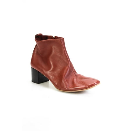 

Everlane Womens Leather Day Boots Red 10