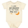 thumbnail image 3 of Inktastic I Love My Granny to the Moon and Back Boys or Girls Baby Bodysuit, 3 of 5
