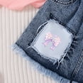 thumbnail image 7 of BXSRUTA Girls Kids Toddler 2 Piece Hooded Sweatshirt and Skirt Set Soft Stretchy Polyester Spandex Casual Daily Wear Long Sleeve, 7 of 7