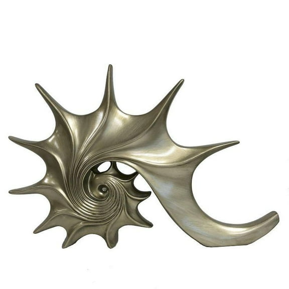 Abstract Gold Sea Shell Figurine