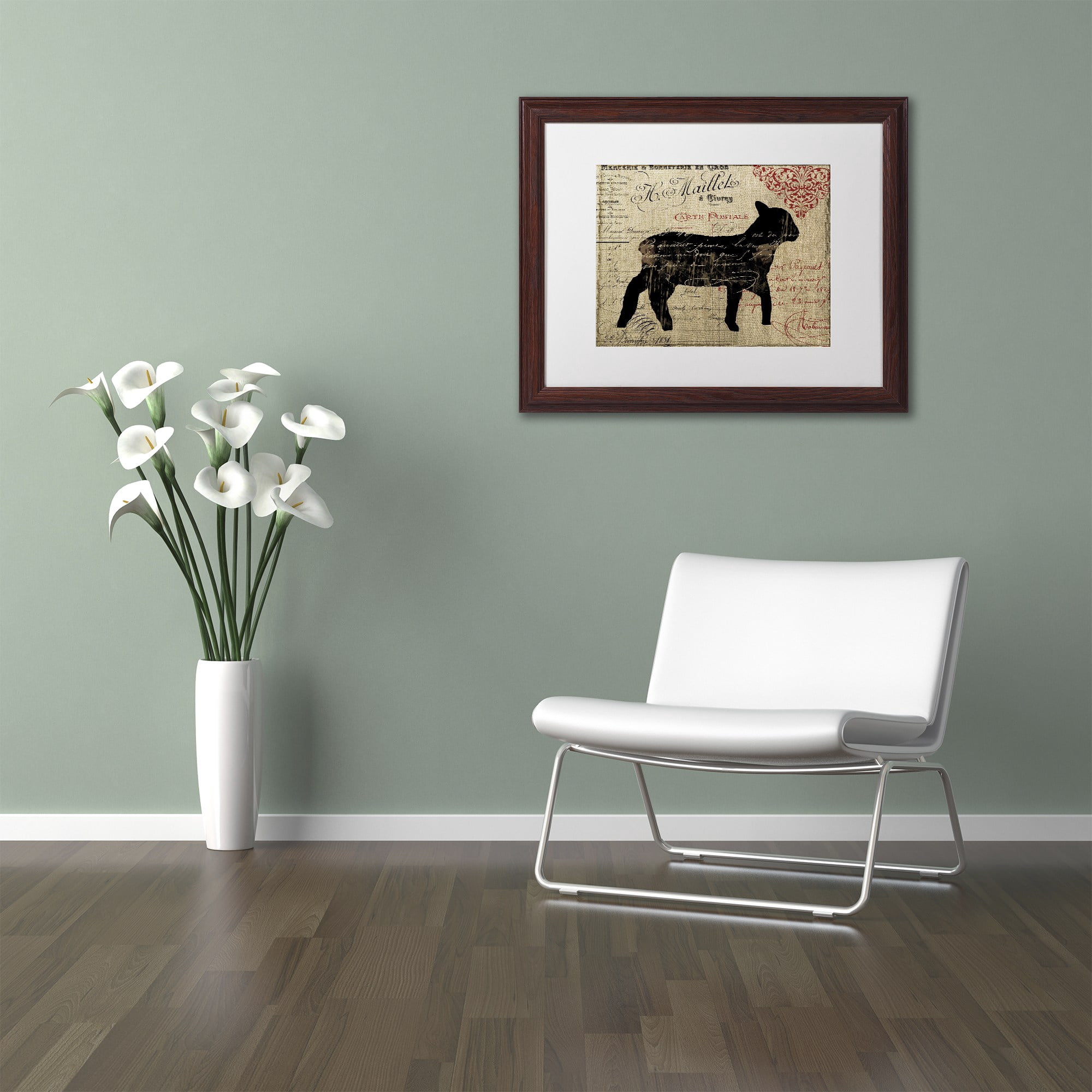 Trademark Fine Art "Paris Farms III" Canvas Art by Color Bakery, White Matte, Wood Frame