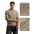 thumbnail image 2 of OALUXE Ribbed Long Sleeve Shirts for Men Crewneck Undershirts Thermal Basic Tops, 2 of 7