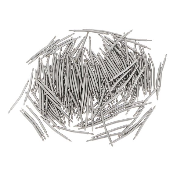 200 eslabones de pasador de resorte curvos de acero inoxidable para correas de reloj de 16 a 26 mm 22mm