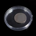 thumbnail image 2 of Ruanlalo 10Pcs Clear Transparent Plastic Round Coin Capsule Collecting Storage Box Case Holder 32mm, 2 of 6