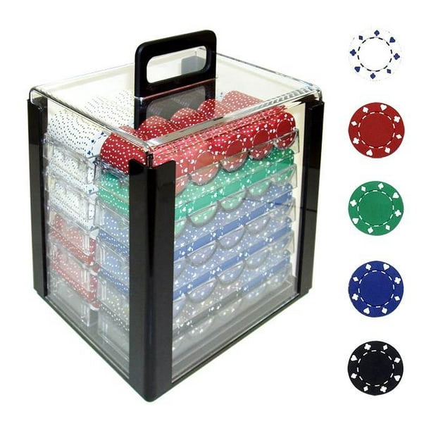 Trademark Poker 1000 11.5 Gram Suited Design Poker Chips in Acrylic