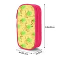 thumbnail image 4 of XMXY Math Pattern Large Capacity Pencil Case, Portable Pencil Bags with Compartments Zipper Pink, 4 of 7