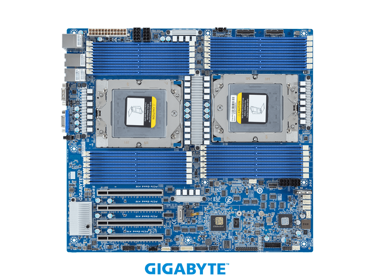 GIGABYTE MZ73-LM1 Motherboard - AMD EPYC™ 9005/9004 - E-ATX DP PCIe Gen4 cTDP 400W