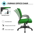thumbnail image 5 of WDZS Office Chair Ergonomic Computer Desk Mesh Chair Mid Back Swivel Lumbar Support with Armrest (2, Green), 5 of 8