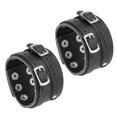 thumbnail image 3 of Retro Style Wide Leather Cuff Bracelet, Leather Wrist Belt, Durable Soft For Men Family, 3 of 8