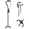 thumbnail image 1 of VEVOR Quad Walking Cane 10-Level Height Adjustable Walking Stick 4-Pronged Stable Base, 1 of 9