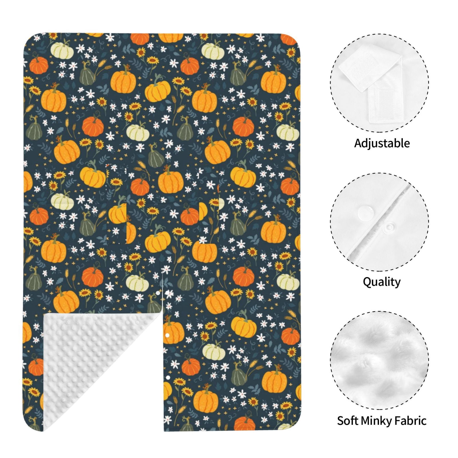 Naloa Pumpkin Baby Car Seat Cover, Breathable Baby Carrier Cover, Multiuse Baby Carrier Cover & Nursing Breastfeeding Cover