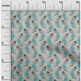 thumbnail image 1 of oneOone Georgette Viscose Tissu Feuilles & Imprimé Floral BTY 42 Pouces de Large, 1 of 4
