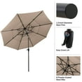 thumbnail image 3 of Pure Garden 10 ft Patio Umbrella - 3-Tier Outdoor Sunshade with Tilt, Beige, 3 of 11