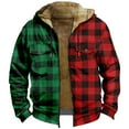 thumbnail image 6 of Mens Simple Plus Velvet Medium To Long Thick Coat Jacket In Autumn And Winter Zipper Velvet Sweater, 6 of 7