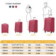 thumbnail image 7 of S-HOME Scuff-Resistant Polyester Luggage Set of 4 Soft-Sided Bags with 360 Degree Spinner Wheels, Safety Lock for Travel, Rose Red, 7 of 7