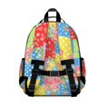 thumbnail image 3 of Pioneer Flower Floral Print Pattern Backpack for School, Cute School Bag with Adjustable Shoulder Straps and Padded Back, 15.25"x11.5"x5.25", 3 of 5