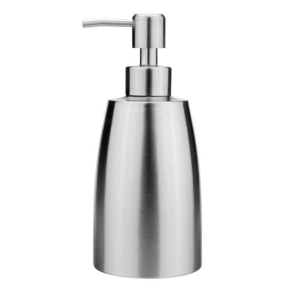 Uxcell 11.8oz Stainless Steel Soap Lotion Pump Dispenser Press Bathroom Toilet Kitchen Bottle