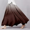 thumbnail image 2 of Women's Summer Printed Linen Elastic Waist A Line Boho Beach Maxi Skirt, 2 of 4