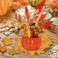 thumbnail image 6 of Pumpkin Decor Fall Decoration for Home Tanksgiving Floral Artificial Stackable Pumpkins for Harvest Tabletop Centerpiece Home Kitchen Party Supplies 4PCS, 6 of 7