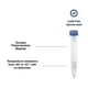thumbnail image 4 of Tubos de centrífuga cónicos científicos de 50 ml, paquete de 50, tubo de ensayo de plástico con tapas de rosca, 50 ml, estéril, transparente, azul, 4 of 5