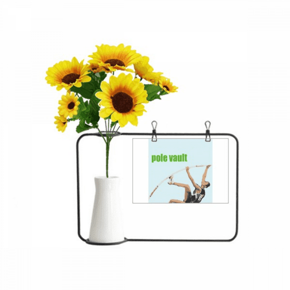 Pole Vault Field Events Art Deco Fashion Artificial Sunflower Vases Bottle Blessing Card