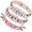 Pink, variant on Rock Punk Spiked Faux Leather Bracelet Set, Goth Studded Cuff Wristband Adjustable Bracelets for Halloween Party Favors Grunge Accessories Pink -