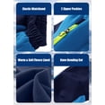 thumbnail image 6 of liyiyiyia Kids Snow Pants Boys Waterproof Insulated Winter Hiking Pants Girls Youth Warm Fleece Lined Softshell Trousers Blue 14-16 Years, 6 of 7