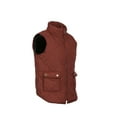 thumbnail image 4 of Women's Stand Collar Warm Padded Zip Closure Side Pockets Gilet Quilted Puffer Vest, 4 of 8