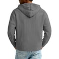 thumbnail image 7 of Aobny Pocket Tshirts Plain Corduroy Mens T-Shirts Hooded Big & Tall Long Sleeve Mens Work Shirts,Gray,3XL, 7 of 7