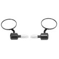 thumbnail image 4 of 1 Pair Motorcycle Handle Bar End Mirrors Round 7/8in Rear View Mirror Replacement for Aprilia Tuono Mana Dorsoduro Shiver, 4 of 5