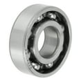 thumbnail image 1 of Unique Bargains Roulements à Billes à Rainures Profondes 6204 P6 20x47x14mm Roulements Lubrifiés Type Ouvert Ton Argenté Roue de Trottinette Planche à Roulettes, 1 of 6