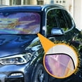 thumbnail image 3 of WOBOGO Rainbow Angel Cat Car Windshield Sunshades Autopilot Lightweight Accordion Sun Visor 53×23.5in, 3 of 8