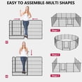 thumbnail image 6 of Jhsomdr Dog Playpen Outdoor Dog Fence 32" Height Heavy Duty Metal Pet Pen 16 Panels Exercise Pen with Doors for RV, Camping, Yard, 6 of 8