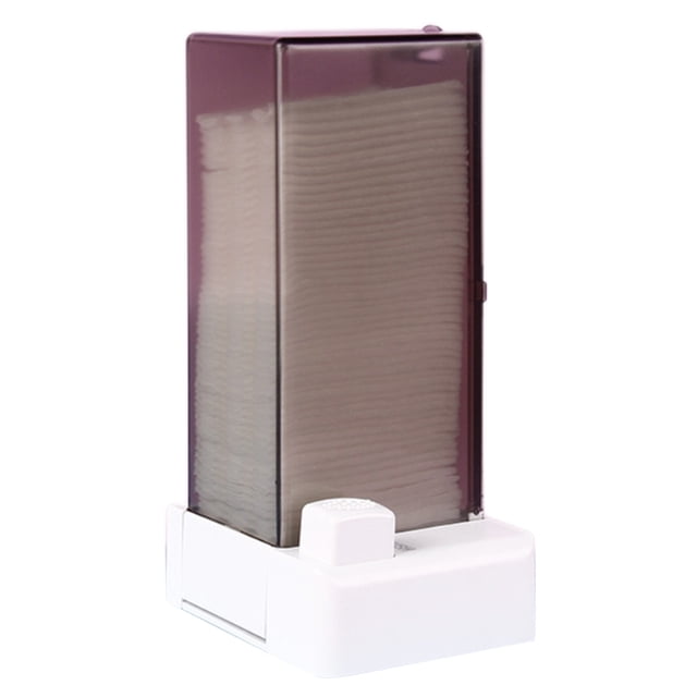 Cotton Pad Dispenser, Food Grade PC Makeup Cotton Holder for Household Use