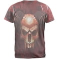 thumbnail image 2 of Halloween Horned Demon Skull From Hell Mens T Shirt, 2 of 2