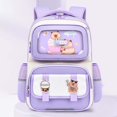 thumbnail image 5 of jiaxiM School Backpacks Large Storage Spacious Shoulder Lightweight School Bag for Ages 5th 6th 8th 10th, Primary, Middle Elementary, Campus, Outdoor, Field Trip, 5 of 5
