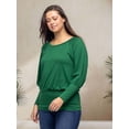 thumbnail image 4 of Womens Blouson Sleeve Banded Top, 4 of 10