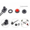 12V Waterproof Latching Push Button OnOff Switch With Wire Black Red