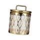 thumbnail image 2 of Jar de frasco decorativo contenedor de almacenamiento de alimentos con tapa de té té de azúcar de té tanister de alimentos sellados para decoración M Patrón cuadrado, 2 of 8