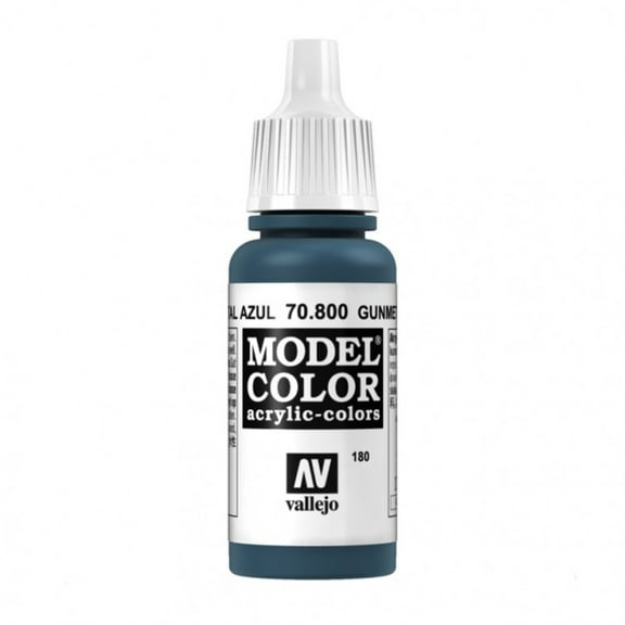 Vallejo Gunmetal Blue Paint, 17ml