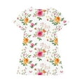 thumbnail image 3 of RXIRUCGD 2025 Vêtements d'Été pour Enfants 3-12 Ans Mode Imprimée Pyjama Rêveur Mi-Mollet Chemise de Nuit, 3 of 4