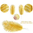 thumbnail image 3 of Planta artificial CCINEE con hojas de palma, 16 unidades, doradas, 45 cm, 3 of 7