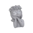 thumbnail image 1 of Maceta con cara perfecl jardinera con busto de niña decorativa con orificio de drenaje Estilo B, 1 of 8
