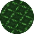 thumbnail image 1 of Ahgly Company Machine Washable Indoor Round Transitional Green Area Rugs, 5' Round, 1 of 7
