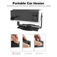 thumbnail image 3 of Portable Car Heater, 12V/150W Auto Heater Fan Fast Heating Defroster Demister Fan Heater & Cooler, 3 of 8